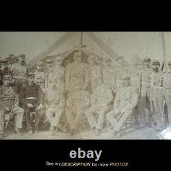 Antique Large Civil War Albumen Photograph Union 2nd Regiment
