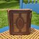 Antique Leather Brass Album With Tintypes B&w Photos Philly, Pa 1800s Civil War Era
