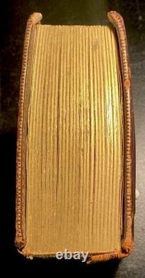 Antique Leather Photo Album Union Post Civil War Soldier & 2 Cent Stamp 1860's