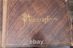 Antique PHOTOGRAPH ALBUM Civil War Era photos tintypes uniform lot