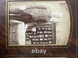 Antique PHOTOGRAPH ALBUM Civil War Era photos tintypes uniform lot