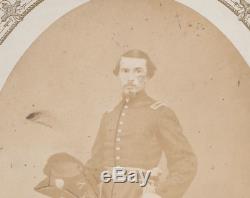 Antique Photo Civil War Michigan Cavalry Officer Sword Killed US Sword Sash