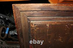 Antique Photograph Civil War Era Man Long Beard Scar On Face Gilded Frame LARGE