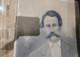 Antique Photograph Drawing Man In Suit Large Beard 1800's Civil War Period Large