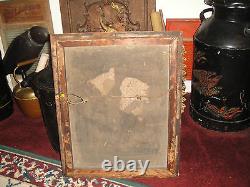 Antique Photograph Drawing Man In Suit Large Beard 1800's Civil War Period Large