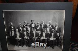 Antique Photograph Of Masons Freemasons-Large Photograph-Knights-#2-Civil War