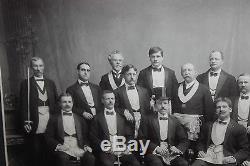 Antique Photograph Of Masons Freemasons-Large Photograph-Knights-#2-Civil War