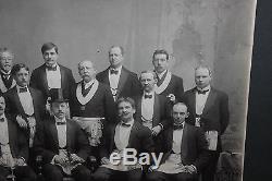 Antique Photograph Of Masons Freemasons-Large Photograph-Knights-#2-Civil War