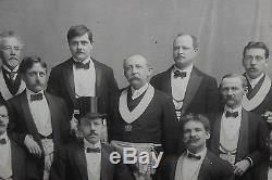 Antique Photograph Of Masons Freemasons-Large Photograph-Knights-#2-Civil War