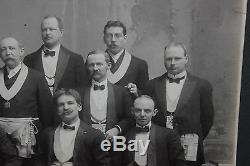 Antique Photograph Of Masons Freemasons-Large Photograph-Knights-#2-Civil War