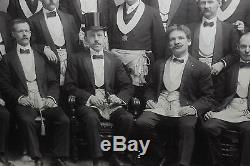 Antique Photograph Of Masons Freemasons-Large Photograph-Knights-#2-Civil War