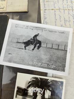 Antique Picture Album with tintypes B&W photos with Stories LOOK