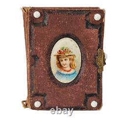 Antique Pocket Photo Family Album Leather Original Civil War Era c. 1860 36 P