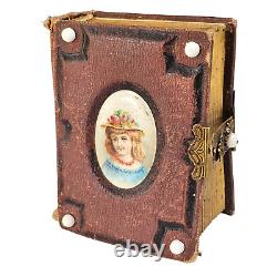Antique Pocket Photo Family Album Leather Original Civil War Era c. 1860 36 P