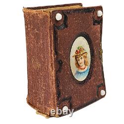 Antique Pocket Photo Family Album Leather Original Civil War Era c. 1860 36 P