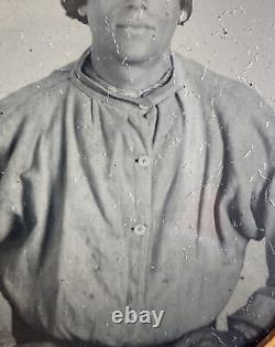 Antique Pre Civil War 1850s Man Work Shirt Possible Miner 1/6th Clear Ambrotype