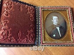 Antique Pre-Civil War Cased Daguerreotype, Tintype Ambrotype Mixed Photo Lot