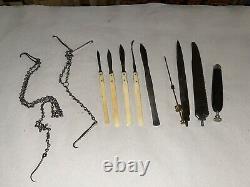 Antique Surgeons Kit-Possibly Civil War Period Pieces-See Photos