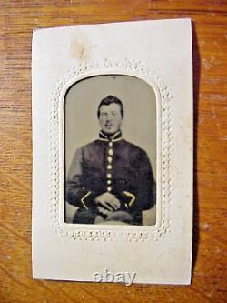 Antique TINTYPE PHOTO of CIVIL WAR SOLDIER from Scranton Pa