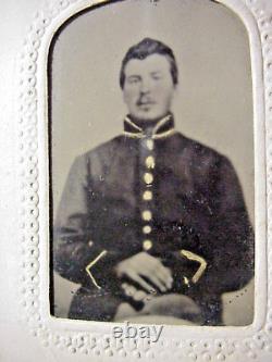 Antique TINTYPE PHOTO of CIVIL WAR SOLDIER from Scranton Pa