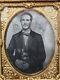 Antique Tin Type Gem Sized Identified Civil War Soldier William P. Tanner Kia
