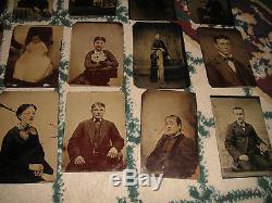 Antique Tin Type Photographs-Lot Of 39 Tin Types-Civil War Era-Amazing