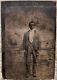 Antique Tintype Photo Of African American Man. 1860s Civil War Era