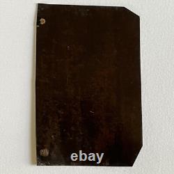 Antique Tintype Photograph Mature Man Civil War Veteran Kepi Cane GAR Metal