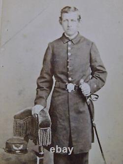 Antique US Civil War 19 Century Navy Naval Officer's Picture Postcard Photo