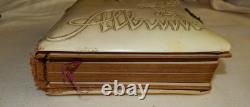 Antique Victorian 33 Photo Album 1800s Post Mortem Tintype Cabinet Card CDV Sign