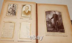 Antique Victorian Civil War 63 Photo Album 1800s Tintype Cabinet CDV Ambrotype