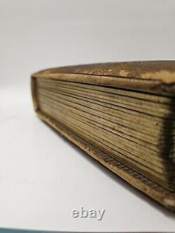 Antique Victorian Civil War Era Photo Album IDENTIFIED With Cabinet Cards & CDV