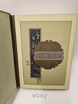 Antique Victorian Civil War Era Photo Album IDENTIFIED With Cabinet Cards & CDV