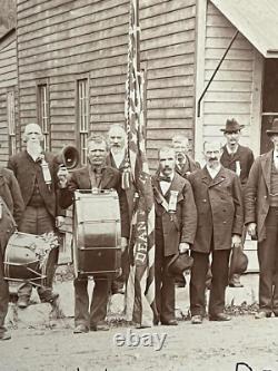 Antique Victorian Photo Civil War GAR Veterans 1898 Wilson Dean Post Millport Ny