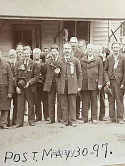 Antique Victorian Photo Civil War GAR Veterans 1898 Wilson Dean Post Millport Ny