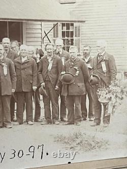 Antique Victorian Photo Civil War GAR Veterans 1898 Wilson Dean Post Millport Ny