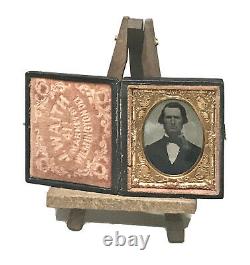 Antique Vintage Civil War Era Image Daguerreotype Gold Filled Case Photo Frame