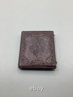 Antique Vintage Civil War Era Image Daguerreotype Gold Filled Case Photo Frame