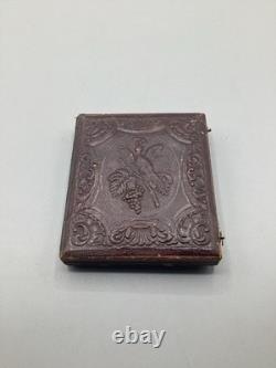 Antique Vintage Civil War Era Image Daguerreotype Gold Filled Case Photo Frame