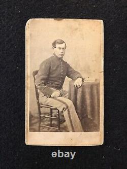 Antique Washington DC Identified Civil War Soldier Artillery Cdv Photo