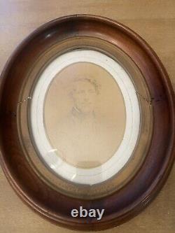 Antique civil war era photographs and frames