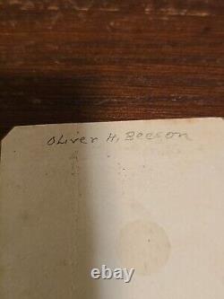 Antoque Original Civil War CDV Calvary Officer Oliver Beeson