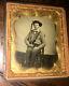 Armed Civil War Confederate Soldier Texas 1860s Ambrotype Photo