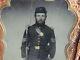 Armed Civil War Sergeant Tintype Photograph