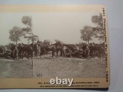 Army Blacksmith Civil War For the Union Antietam Maryland Stereoview Photo