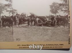 Army Blacksmith Civil War For the Union Antietam Maryland Stereoview Photo