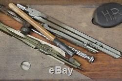 Authentic CIVIL War Era Drafters/architect Kit- Includes Drafting Implements