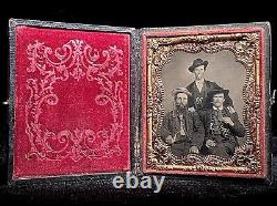 Awesome CIVIL War Era Tintype Cigar Pards Tax Stamp In Eagle & Shield Case