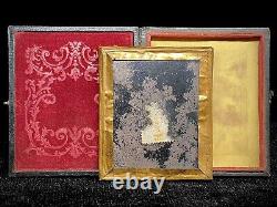 Awesome CIVIL War Era Tintype Cigar Pards Tax Stamp In Eagle & Shield Case