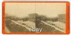 B7242 Civil War Confederate Prisoners Chattanooga TN Railroad Stereoview